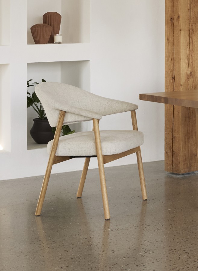 Kėdė natūralaus ąžuolo ELK