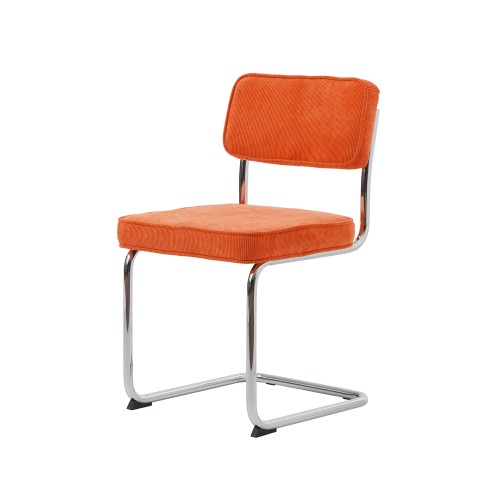 Kėdė oranžinis velvetas RUPERT