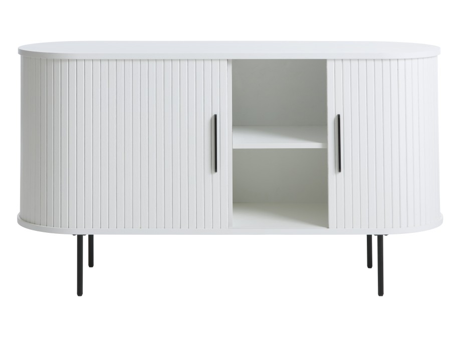 Komoda balto ąžuolo 140 cm NOLA