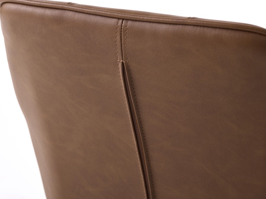 Kėdė ruda (dirbtinė oda) NOLAN
