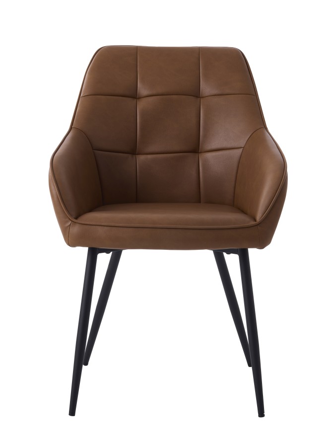 Kėdė ruda (dirbtinė oda) NOLAN