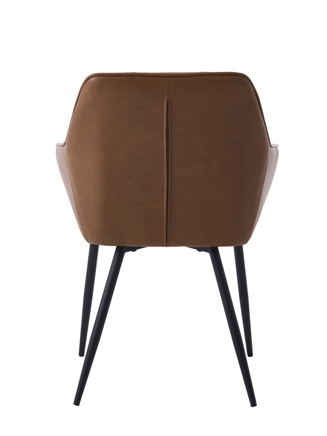 Kėdė ruda (dirbtinė oda) NOLAN