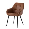 Kėdė ruda (dirbtinė oda) NOLAN