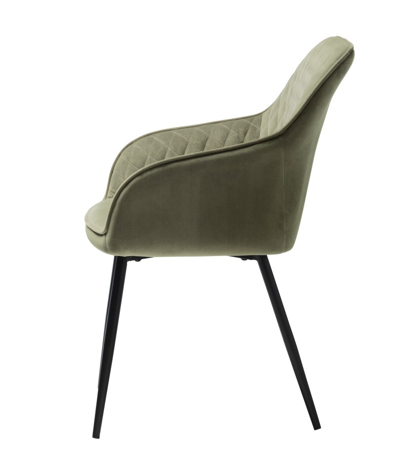 Kėdė, žalias aksomas  MILTON