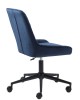 Ofiso kėdė, mėlynas aksomas MILTON