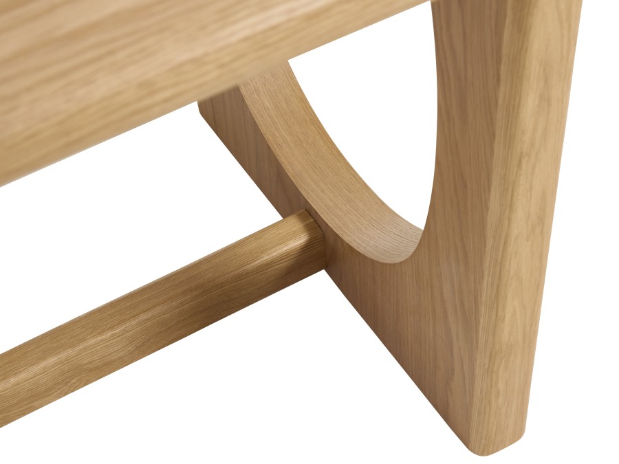 Stalas natūralaus ąžuolo 95x180 cm FLOW