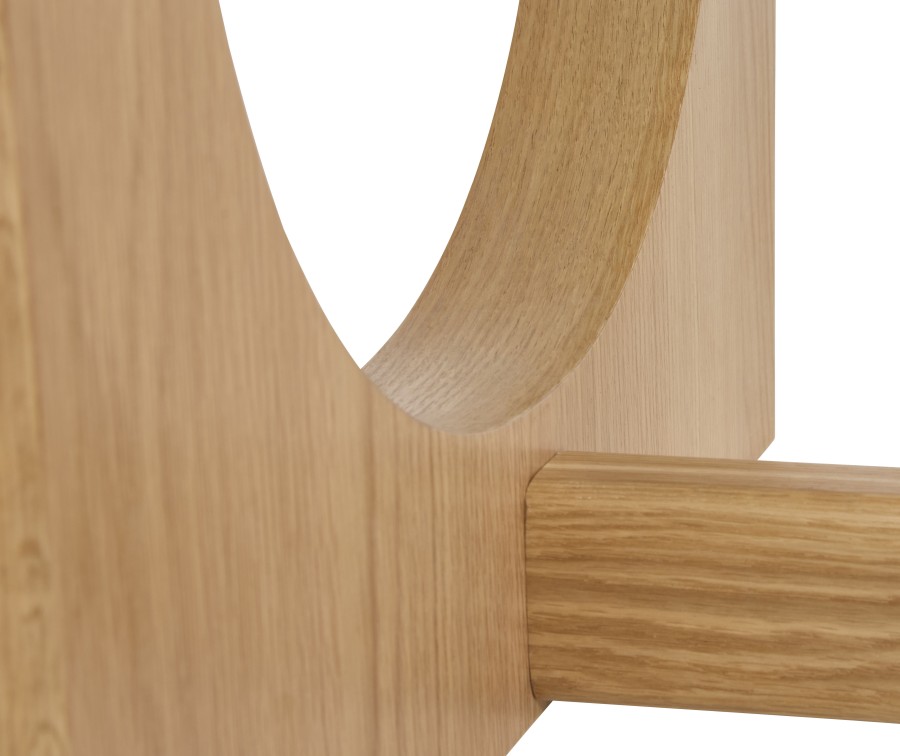 Stalas natūralaus ąžuolo 95x180 cm FLOW