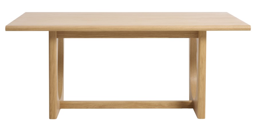 Stalas natūralaus ąžuolo 95x180 cm FLOW