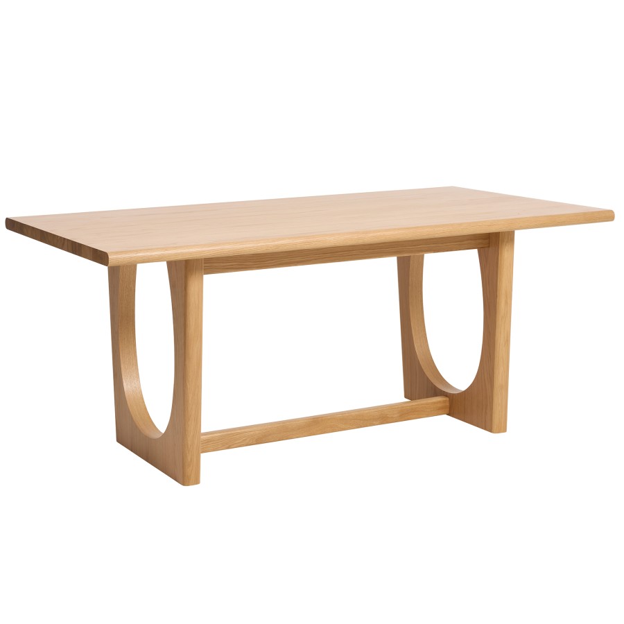 Stalas natūralaus ąžuolo 95x180 cm FLOW