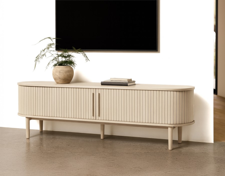 TV spintelė balinto ąžuolo spalva 180 cm META