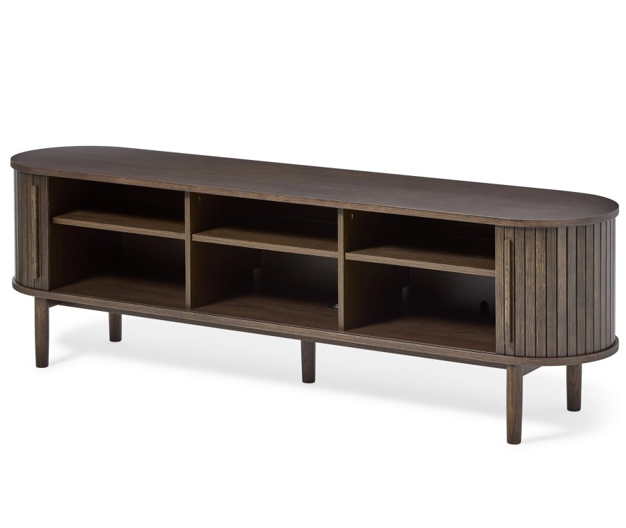 TV spintelė dark espresso spalva 180 cm META